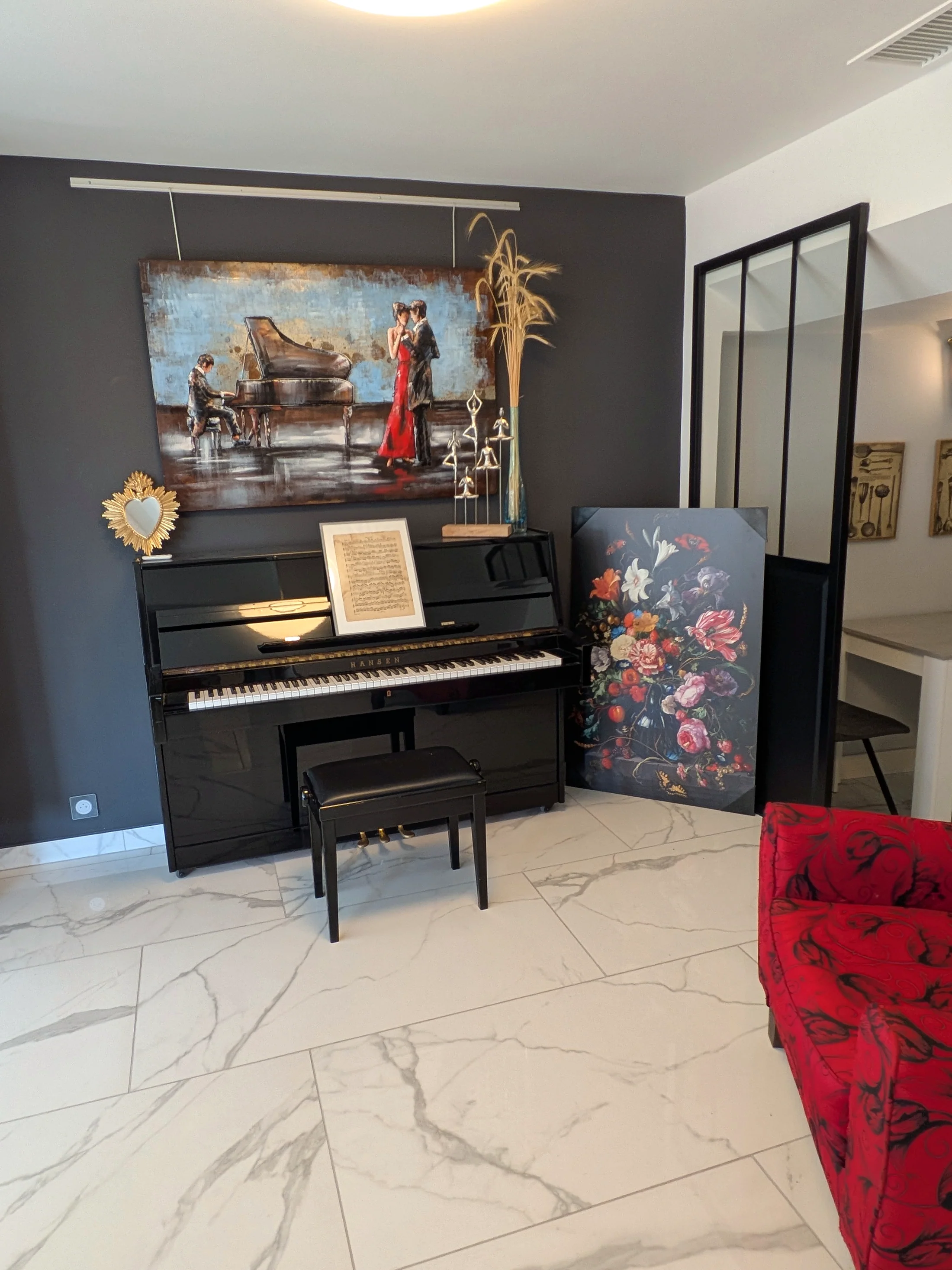 The piano corner