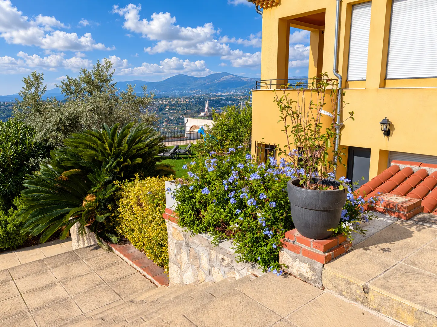 Landscaping and architecture of the residence